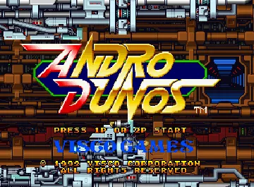 Andro Dunos screen shot title